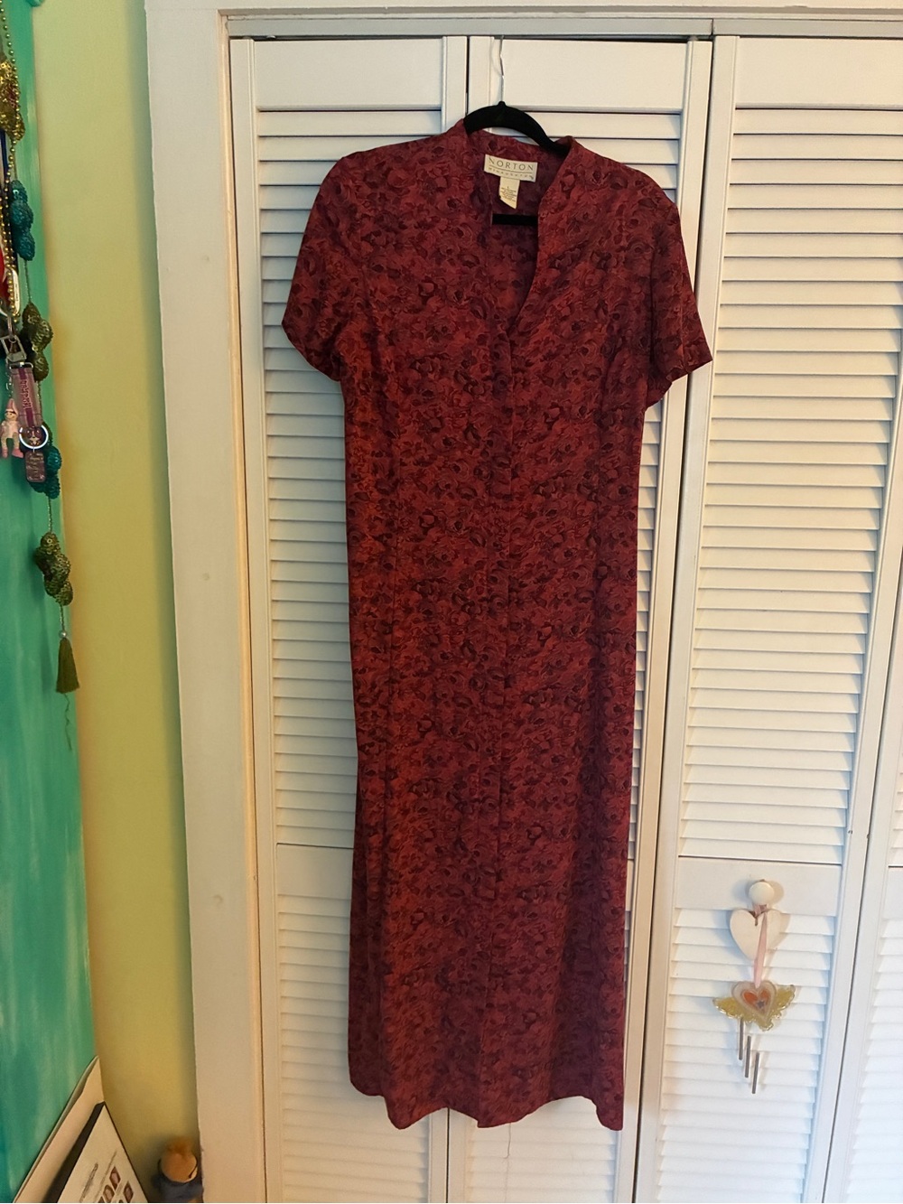 Red Vibtage Floral Maxi Dress